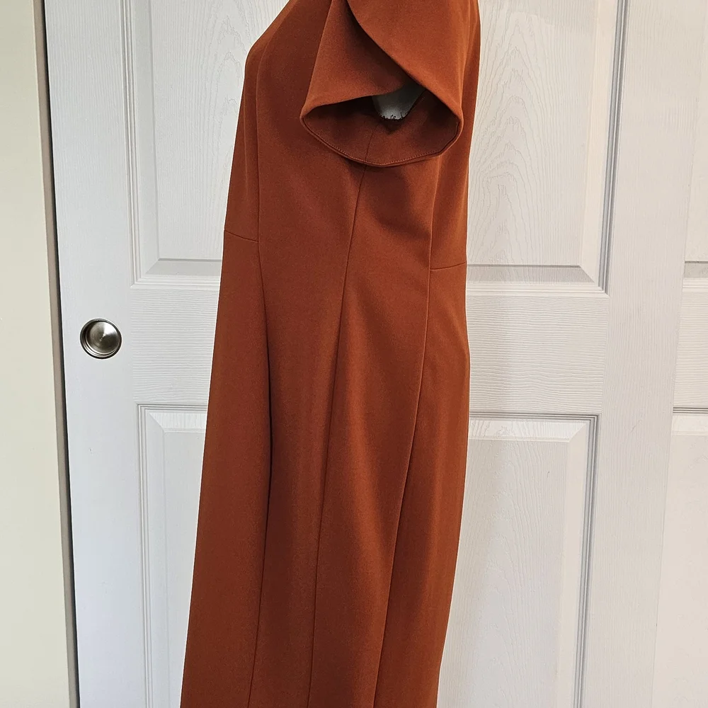 Calvin Klein Rust Midi Dress - Picture 2 of 9